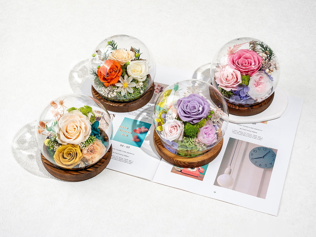 Rose in Glass Ball
