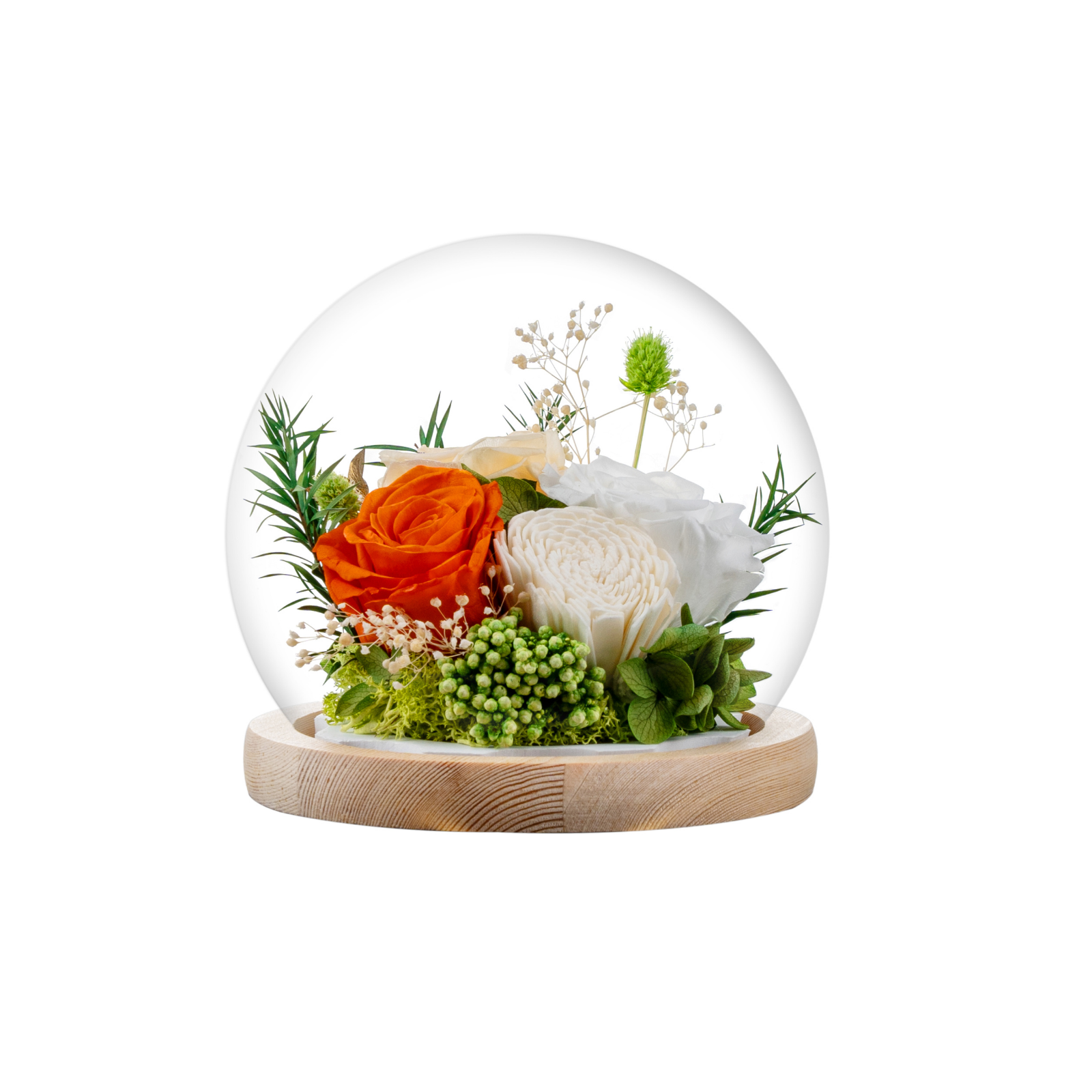 Rose in Glass Ball