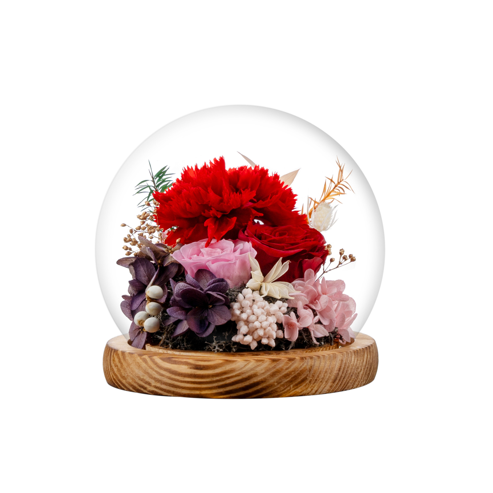 Rose in Glass Ball