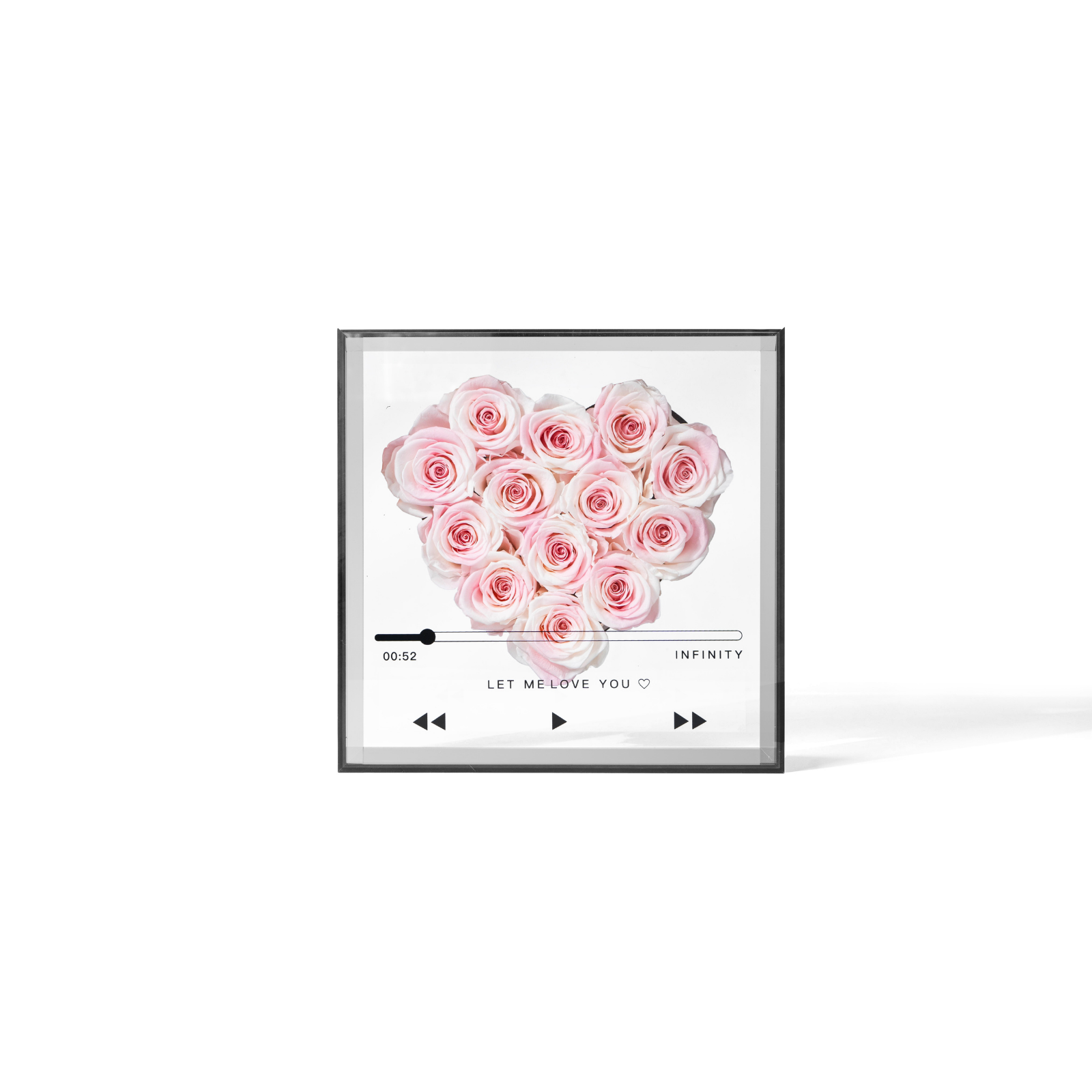 Rose Heart in Acrylic Box